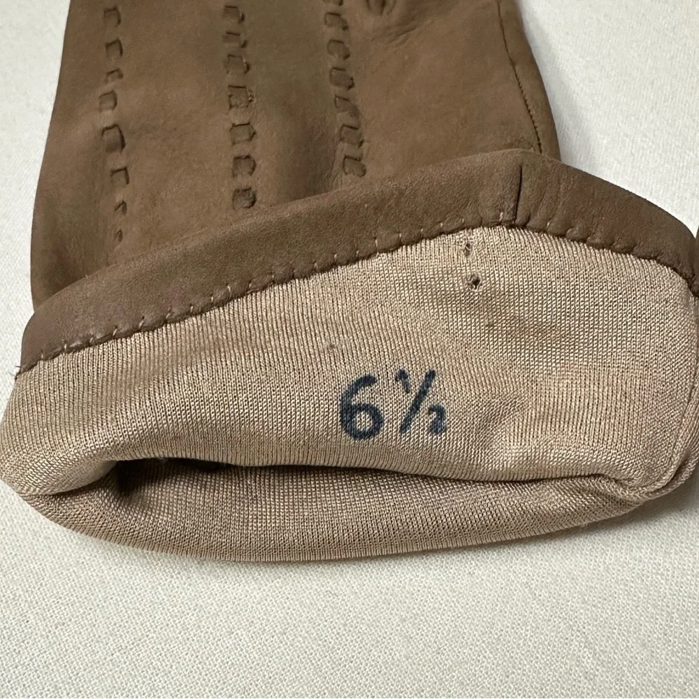 Vintage Gant Jonquet Brown Suede Driving Gloves